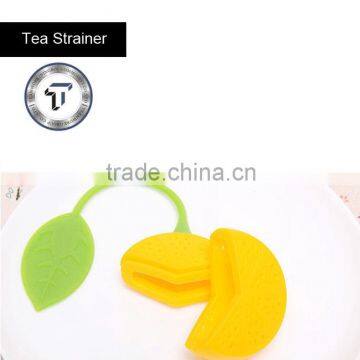 Eco-friendly lemon shape silicone loose tea infuser