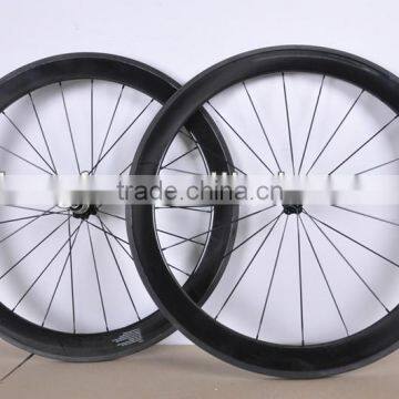 50mm carbon rim& 700c tubular carbon wheelset&super light&clear coating 3k finished