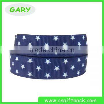 3/4" Yellow Wave Pot Polyester Grosgrain Ribbon photo-3