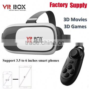 Enhanced Version VR 3D Video Movie Game Glasses VR BOX For 3.5~6 inch IOS Android Smartphones , Adjustable Focal Distance vr box