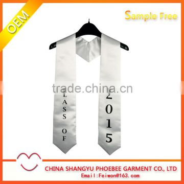 Graduation Imprinted White Stoles,Graduation Stole,Choir Stole