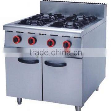 Kitchen equipment 4 burners gas cooking range