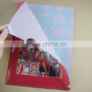 Full color hot selling gift A4 A5 pp file folder/pp plastic folder