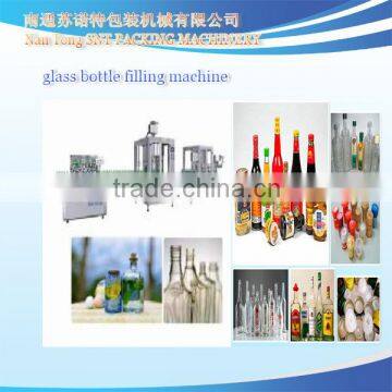 Glass bottles filling and capping machine