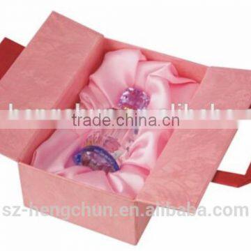 Fashion Pink Chinese style customized perfume box empty box