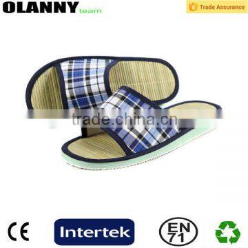 customized new design beach straw flip flops
