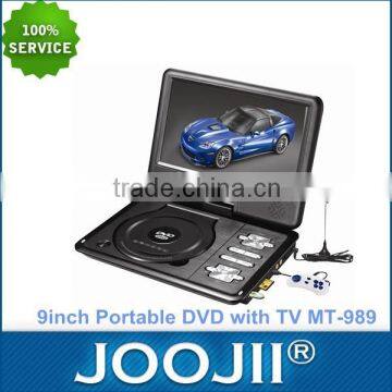 Portable 9inch DVD player with TV function