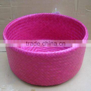 Vietnam eco friendly bamboo double wall basket, bamboo small bowl basket with multi function