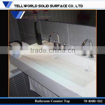 2014 hot sale modern luxury artificial marble wash sink design