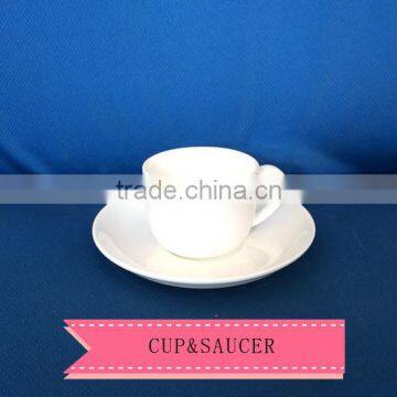 110cc ceramic porcelain Bone China coffee tea Cup&Saucer Set