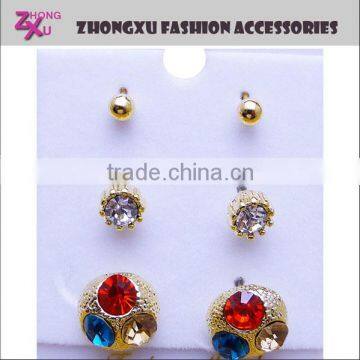 new fashion and beautiful custom crystal earrings wholesale