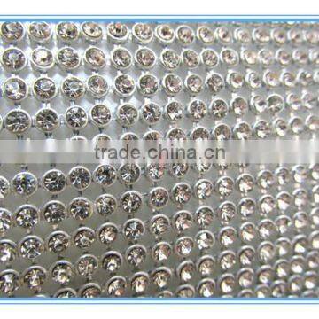 Trimming crystal rhinestone sheet mesh bling high quality