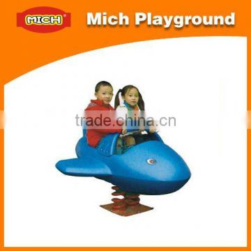 High quality outdoor playground animal sculpture spring rocking 1205K