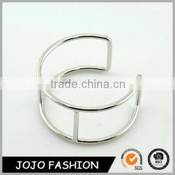 China new silver jewelry bar setting bracelet wide silver bracelet for women