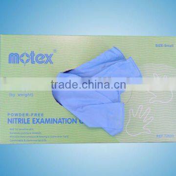 Nitrile examination latex free gloves