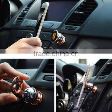 Luxurious Golden Flexible Car Phone Holder .html With Ball Sticky Magnetic Stand for Car China Stock