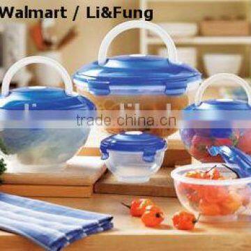 PP large capacity airtight salad bowl set