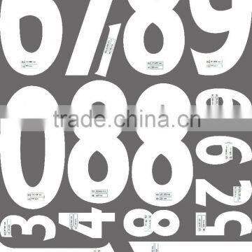 garment plastisol transfer paper screen printing jersey numbers iron on sticker