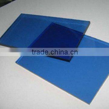 Drak blue float glass