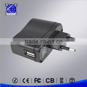 EU USB 5v 0.5a power adapter without dc cable