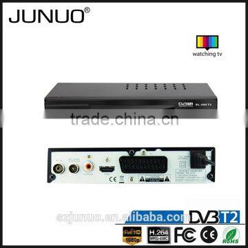 JUNUO china manufacture OEM good quality free to air tuner hd mpeg4 mstar 7t01 dvb t2 digital tv receiver Sweden