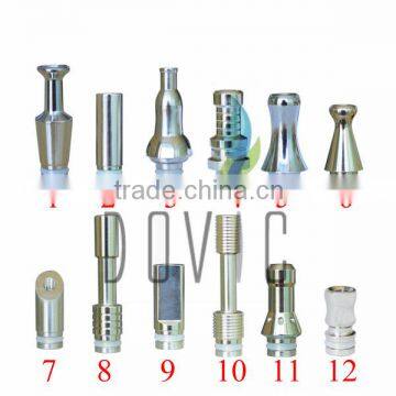 China manufacturer 510 dripper stainless steel wide bore drip tips with rebuildable dripper atomizer