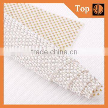 Fabric Convenient Rhinestone Iron-on Rhinestone Mesh for Wedding photo-5