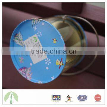 PVC Body 10.0*9.0 cm Round Shape With Handle and Lift-off Lid Tin Boxes Manufacturing photo-5