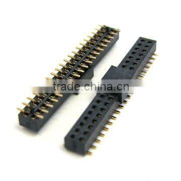 1.27 smt female header with cap dual row