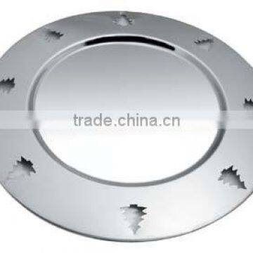 Stainless Steel Designed Cut Charger Plate