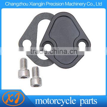 CNC Machined Aluminum Stainless steel fuel pump Block Off Plate Custom Size Provided