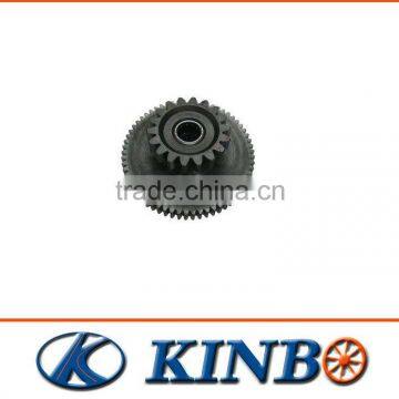 Motorcycle starting motor gear set of engine