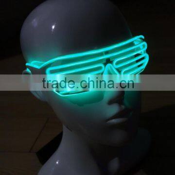 Green EL Shutter glasses / EL light Shutter glasses / EL Flashing Shutter glasses