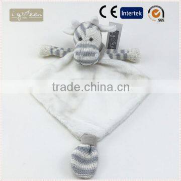 I-Green Toy Series-Fashional Style Promotional Knit Stuffed Cotton cow knitted cow napkin