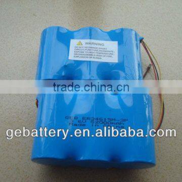 3.6v 52000mah power battery pack D size ER34615M-3P