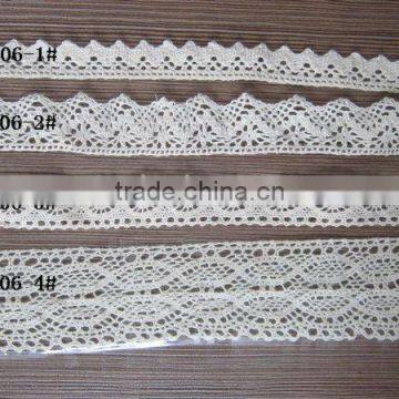 raw white bleach white cotton Lace