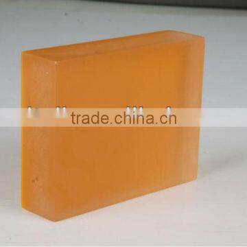 Bar Counter Top Design Amber Translucent Eco Resin Stone