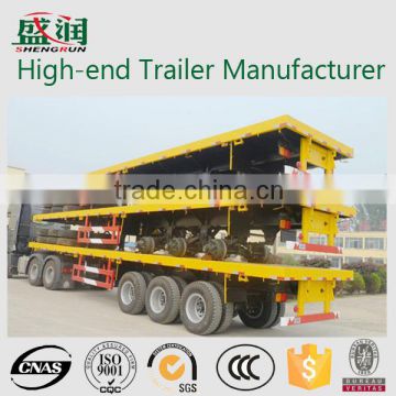 Shandong 30 ton low flatbed semi trailer