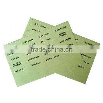 adhesive label, printed label, transparent label, printing