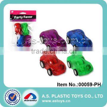 Party Favor OEM colorful pull back plastic mini car toy