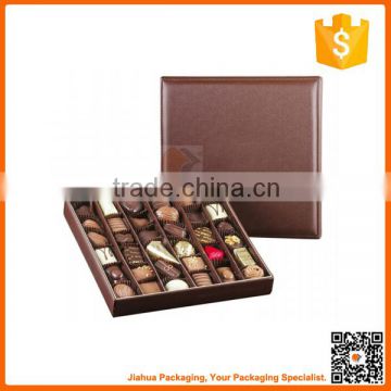 factory price brown chocolate box for wedding invitation