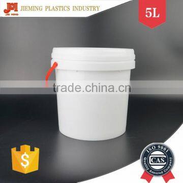 Good Quality Round 5L Plastic Bucket With Secure Seal Lid, Plastic Handle Pail for Paint, Oil Plastic Bucket photo-1