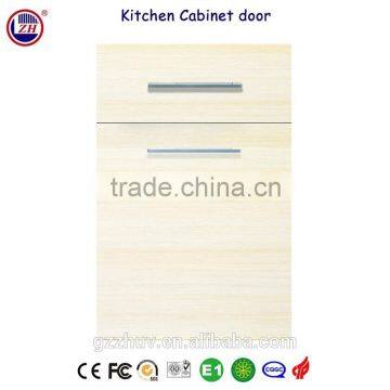 Zhihua milky white wood grain kitchen cabinet door