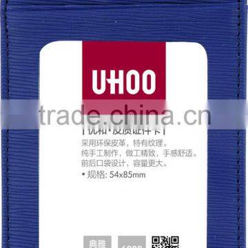 Eco-friendly Material Leather id Card Holder Fancy Name Badge photo-3