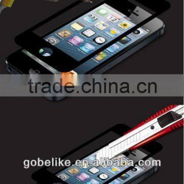 0.4mm tempered glass screen protector for iPhone5s