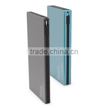 Trusda power bank 10000mAh li polymer top selling portable dual usb power bank