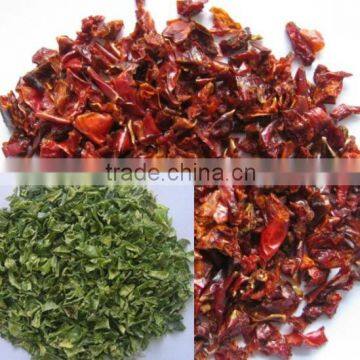 new crops dried red sweet bell pepper granules