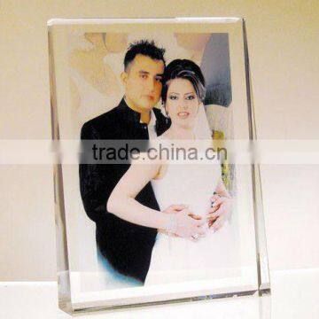 arrival crystal glass color printing picture for gift(R-1161