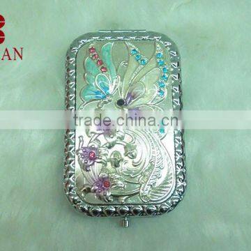 Charm cosmetic mirror/sliver promotional gift pocket mirror/sliver makeup mirror