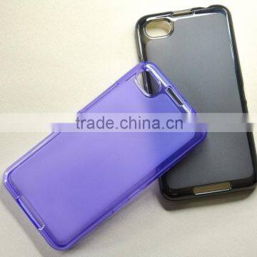 Plastic Material Compatible Brand Hard Case for Blackberry Z30 Case with Jelly TPU Material